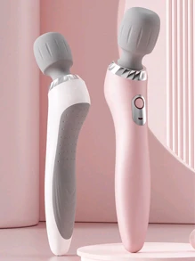 Handheld Vibrating Massager, Cordless Full Body Massager, Silicone Massage Head For Neck, Back, Shoulders, Waist, Legs And Feet, Tool For Women, Suitable As A Holiday Gift