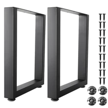 Lislark 2PCS Industrial Metal Table Legs Dining Bench Coffee Desk Furniture Stand Frame - Square 35*40cm - View 4