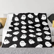 Halloween Cute Ghost Blanket Gifts For Halloween Cute Ghost Lover For Adult,Halloween Cute Ghost Fannel Fleece Throw Blanket Super Soft Throws Blanket For Bed Couch Sofa