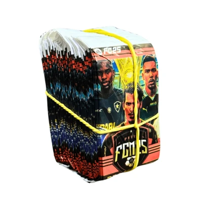 Kit 200 Cards Figurinhas Brasileirão FCM25 50 Pacotinhos/Envelopes Fechados Cartas de Bafô Golaço