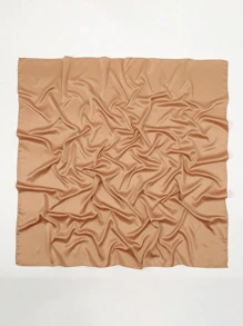 1 pieza Pañuelo cuadrado de satén suave y sólido de 110*110cm para mujer, pañuelo para la cabeza y el cuello, pañuelo de moda ideal para realzar tu look. Adecuado para la playa, al aire libre, viajes y uso diario. Un gran regalo para el Día de San Valentín, el Día de la Madre, Acción de Gracias, Navidad para familiares, hermanas, amigos y madres.