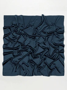 1 pieza Pañuelo cuadrado de satén suave y sólido de 110*110cm para mujer, pañuelo para la cabeza y el cuello, pañuelo de moda ideal para realzar tu look. Adecuado para la playa, al aire libre, viajes y uso diario. Un gran regalo para el Día de San Valentín, el Día de la Madre, Acción de Gracias, Navidad para familiares, hermanas, amigos y madres.