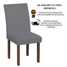 Capa de Cadeira de Jantar – Malha Helanca Premium Ajustável com Elasticidade (1 Unidade) Diversas Cores