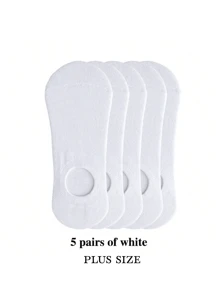5 paires de chaussettes d'été grande taille pour hommes, chaussettes courtes pour hommes, chaussettes courtes fines, chaussettes invisibles antidérapantes en silicone, chaussettes bateau à bouche peu profonde pour hommes