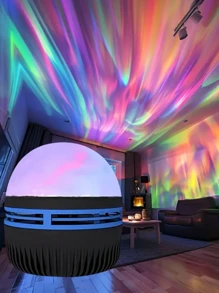 Aurora Wave LED Projector, Northern Lights & Ocean Wave Night Light With Remote Control, USB Powered, Suitable For Bedroom, Gaming Room, Home Theater Decor, Ambiance Lighting And Relaxation