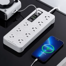 Multi-Contact Power Strip With 3 Ports, 1 Type-C, 2-Meter Cable - 查看 2