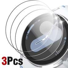3pcs Tempered Glass Protector Strap Compatible With Samsung Galaxy Watch 8/8 Classic 40mm 44mm Band Women/Men,HD Screen Protector Bracelet Wristband Compatible With Samsung Watch 8 Classic/8 Smartwatch Accessories As A Gift For Friends And Family - 3PCS - View 2