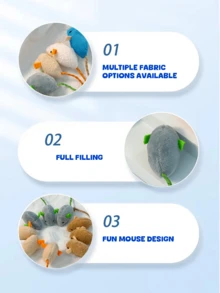 1pc Realistic Mouse Cat Toy, Self-Entertainment Plaything