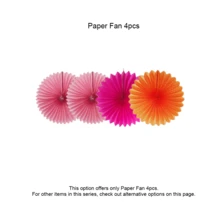 粉色和橙色秋季生日派对装饰，女士专属蜜桃色快乐横幅，酷炫纸彩带灯笼蜂窝装饰，纸花绒球扇，波西米亚风花环房间装饰，周年纪念装饰，70岁生日装饰，18岁生日装饰，万圣节感恩节圣诞节装饰 - 熱粉橘子生日快樂套 - 查看 9