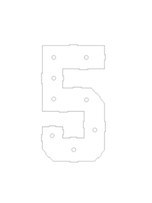 1piece Set Of Marquee Numbers, Light Up Numbers, Mosaic Numbers For Balloons, 73 Cm / 28.7inch LED Digital Frame, KT Panel, Numbers 0 To 9, Insert. KT Panel Support, Festive, Birthday And Christmas Decorative Lights,Birthday Decorations, - White - View 13