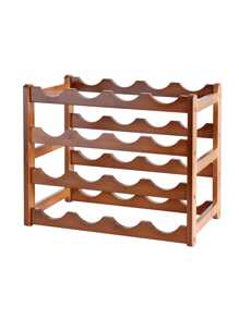 2/3/4-Tier Bamboo Wine Display Stand, 1 Pack Wine Bottle Storage Rack Free Standing Wine Storage, Detached Floor-Standing Storage Rack, For Bamboo Wine Rack Storage In Kitchens, Bars, Storage Rooms, Wine Cellars, And Countertops, Halloween And Christmas Party Supplies