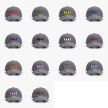 1pc Customized Letter Embroidered Baseball Cap, Unisex, Adjustable Vintage Casual Sun Protection Sports Hat, Multi-Color Washed, Suitable For Wedding, Travel, School, Office, Daily Wear, Father's Day, Mother's Day, Thanksgiving, Birthday Gift For Students, Teachers, Friends, College/High School Students