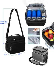 1pc Personalized Beer Cooler Bag, Men's Lunch Bag, Groomsman Gift, Insulated Cooler Bag, Customized Gift For Men, Groomsmen Wedding Party Favor, Outdoor Camping Essential, Unique Thoughtful Gift For Family And Friends