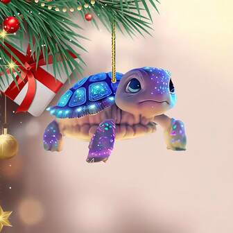 1/2/3/5pcs Vibrant Acrylic 2D Turtle Pendant - Hanging Ornament With Ocean-Inspired Design, Elegant Car Interior Decoration, Detailed Travel Backpack Charm, Perfect Christmas Gift, And Unique Auto Accessories For Turtle Lovers Home Decor Christmas Decorations Room Decor