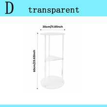 1pc Transparent Acrylic Drink Table, Suitable For Small Spaces, Beverage Side Table, Sofa Side Table, Applicable For Living Room, Bedroom, Bedside Display Shelf - Transparent - View 11