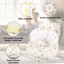 Kursi Mandi Bayi Tiup Multifungsi, Kursi Tiup untuk Bayi Usia 3 Bulan, Sofa Bayi Tiup, Sofa Kamar Mandi Bayi Portabel, Penopang Punggung Bayi, Hadiah Anak, Kursi Tinggi Balita | Mama House - MultiWarna - View 5