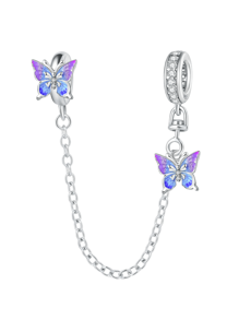 1 Pieza Cadena de Seguridad de Plata de Ley 925 con Zirconia Gato Lindo para Mujeres, Apta para Pulseras, Brazaletes, Fabricación de Joyas DIY, Regalo de Citas, Joyería Fina para Damas