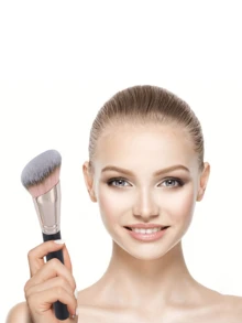 ENERGY Tapered Concealer Brush Under Eye Mini Kabuki Makeup,Giveaways - Black - View 3