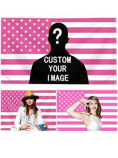 1 Piece Custom Tapestry, Custom Flag, Custom British Flag, German Flag, French Flag, American Flag, Spanish Flag, Italian Flag, Can Print Any Photo Or Image, Colorful, Versatile, Durable, Decorative, Reusable, Breathable, Exquisite, Fashionable, High Quality, Personalized Gift, Suitable For Garden, Garden Decoration, Bedroom Decoration,