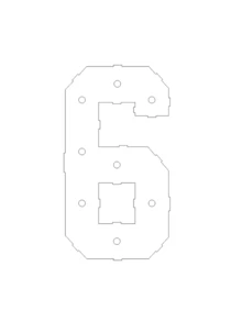 1piece Set Of Marquee Numbers, Light Up Numbers, Mosaic Numbers For Balloons, 73 Cm / 28.7inch LED Digital Frame, KT Panel, Numbers 0 To 9, Insert. KT Panel Support, Festive, Birthday And Christmas Decorative Lights,Birthday Decorations, - White - View 17