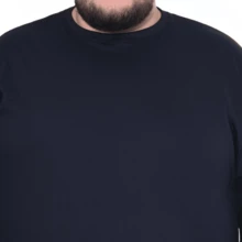 Brooklyn New York Men's Plus Size Long Sleeve T-Shirt 100% Cotton - màu đen - Xem 3