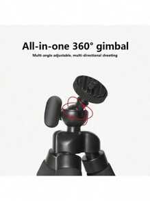 1pc Octopus Mobile Phone Holder, Casual Clip Mobile Phone Tripod, Portable And Flexible Tripod, Outdoor Video Recording Mobile Phone Tripod Black, Suitable For IPhone Android Mobile Phone Compact Digital Camera Sports Camera Black