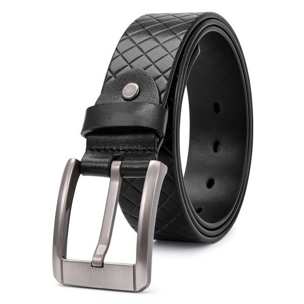 Cinturón para Hombre Auténtico – 3.4 cm de Ancho, Estilo Clásico, Ajustable y Duradero