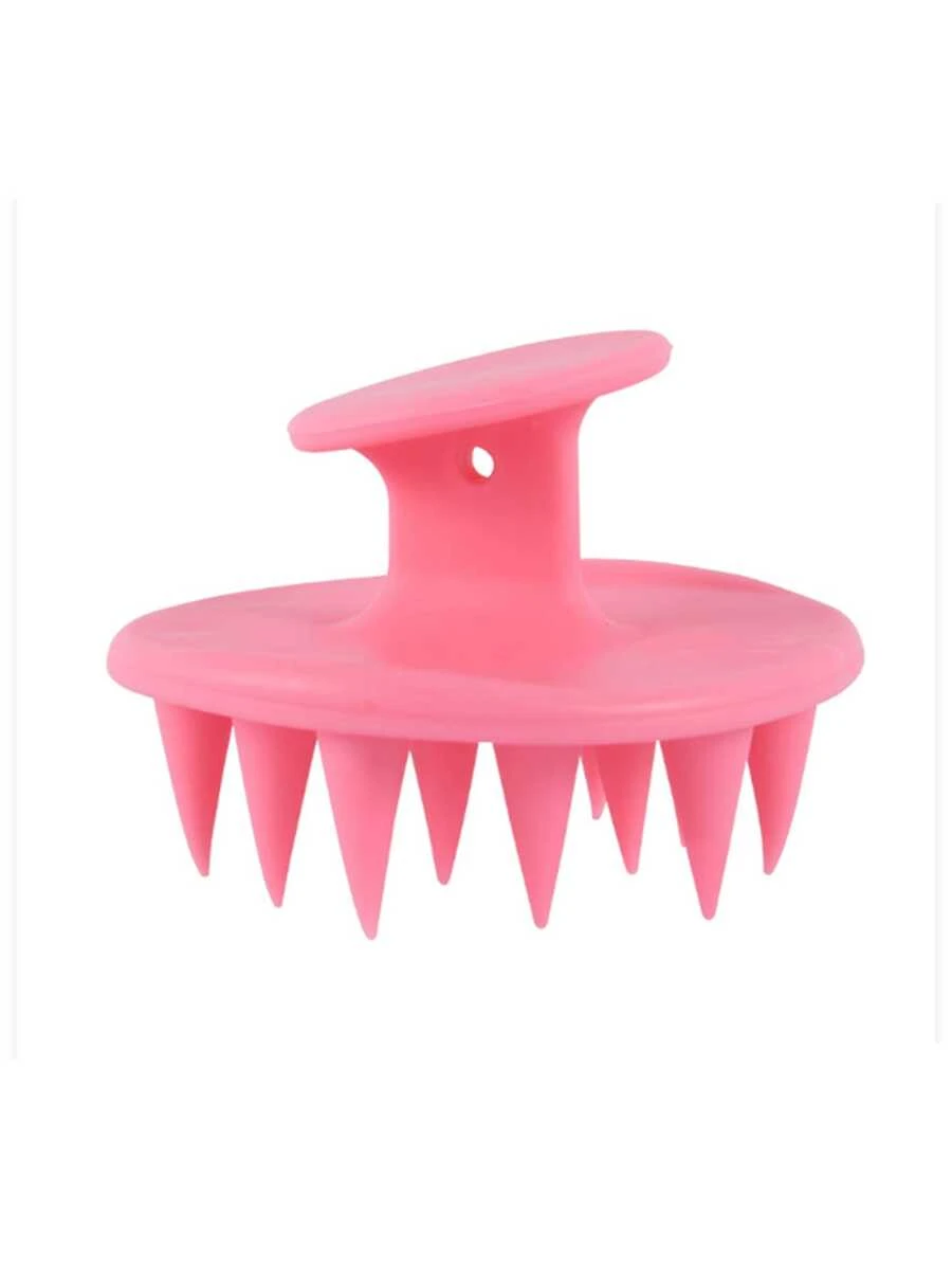 Silicone Scalp Massager Brush, Long And Firm Bristles Suitable For Long, Curly, Thick Hair, Scalp Cleansing And Exfoliating Tool - Multicolor - View 1
