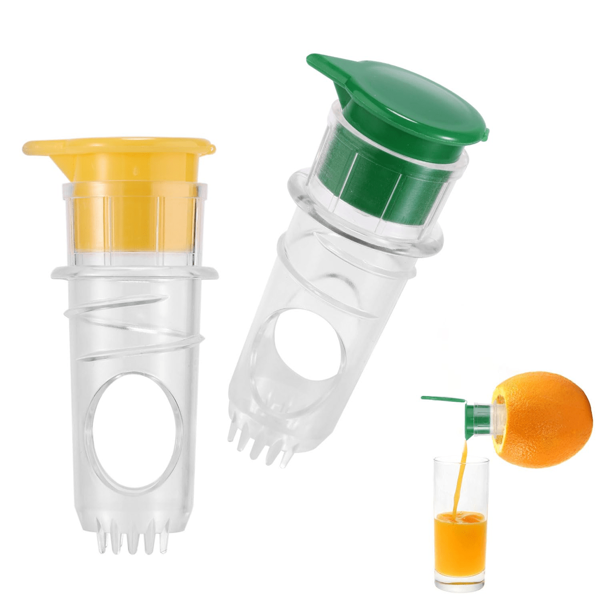 1pc Portable Spiral Cap Lemon & Orange Juice Extractor With Built-In Filter, Compact Juicer Suitable For Mixing Cocktails And Drinks, Suitable For Kitchen And Bar