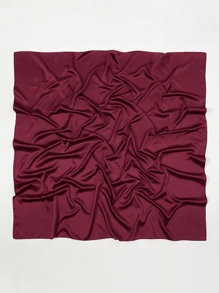 1 pieza Pañuelo cuadrado de satén suave y sólido de 110*110cm para mujer, pañuelo para la cabeza y el cuello, pañuelo de moda ideal para realzar tu look. Adecuado para la playa, al aire libre, viajes y uso diario. Un gran regalo para el Día de San Valentín, el Día de la Madre, Acción de Gracias, Navidad para familiares, hermanas, amigos y madres.