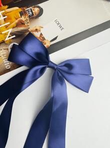 1个海军蓝可爱发夹，时尚发饰，蝴蝶结发夹，适合旅行、日常佩戴，春、夏、秋、冬四季皆宜，母亲节最佳礼物，可爱优雅的发饰，夏季时尚发夹