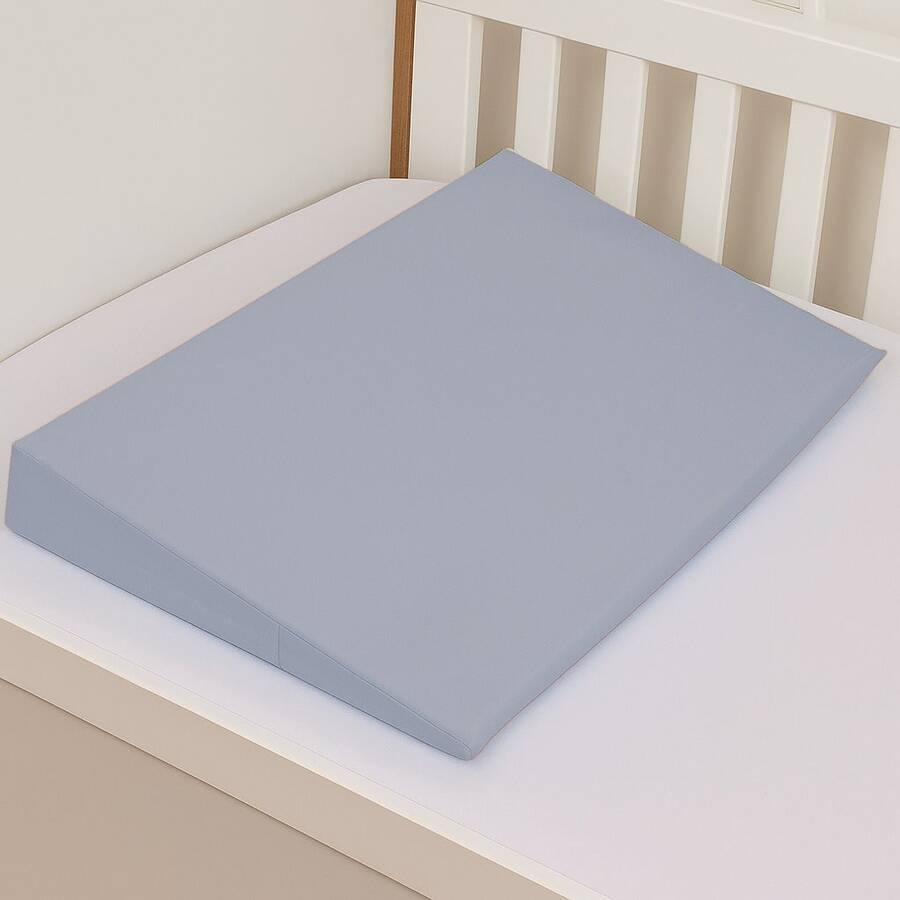 BABY MARATHON Anti-Reflux Pillow For American Crib And Bed, Ramp Filling + 1 Pillowcase - Grey - View 1