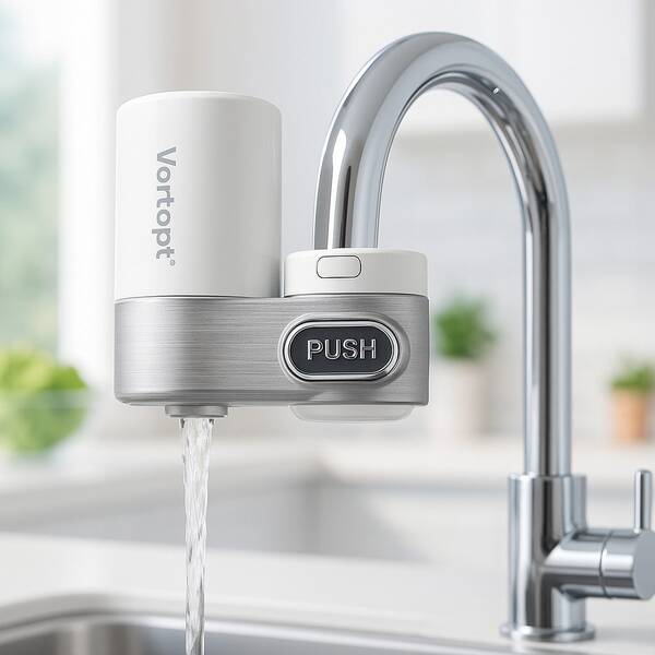 Purificador de agua de grifo: filtración grande de 350G + purificación de 5 etapas, adaptación de modo dual a múltiples escenarios