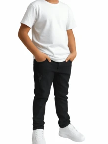 Kit 2 calças masculinas jeans infantil e juvenil do 10 ao 16 lançamento