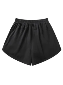 1 Pc Women's 2-In-1 Fitness Shorts - High Stretch Tennis And Running Shorts With Double Layer For Yoga And Activewear Benefits,Short Biker