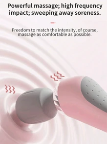 Handheld Vibrating Massager, Cordless Full Body Massager, Silicone Massage Head For Neck, Back, Shoulders, Waist, Legs And Feet, Tool For Women, Suitable As A Holiday Gift