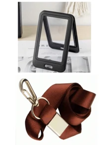 Portacarnet de estudiante transparente de doble cara sencillo - Funda de identificación transparente de doble cara - Ver 10