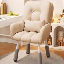 1pc Computer Chair, Study Writing Chair, Home Use, Women's Bedroom Vanity Chair, College Student Dorm Desk Chair With Backrest