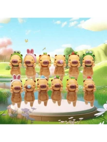 Capybara Blind Box Set, Decorative Toys, Model Car Decor, Birthday Gift, Phone Decor Doll, Handmade Fashion Doll (Random Delivery) - Multicolor - View 7