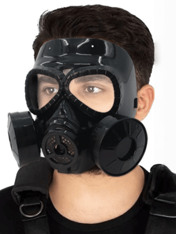 1pc Full Face Gas Mask, Real Person Cosplay Tactical Gear For Airsoft, Military Enthusiasts Halloween