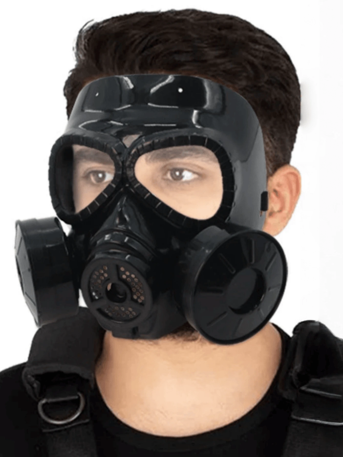 1pc Full Face Gas Mask, Real Person Cosplay Tactical Gear For Airsoft, Military Enthusiasts Halloween