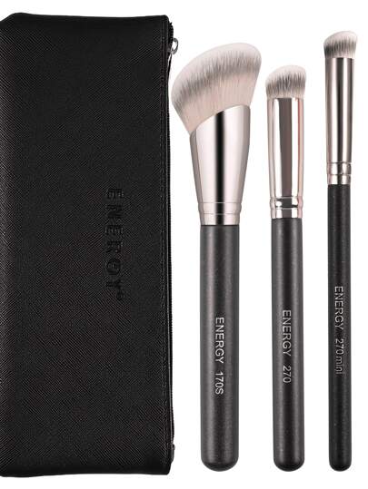 ENERGY Pinceau de maquillage de type kabuki mini pour le contour des yeux, effilé