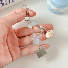 Fashionable DIY Shell Phone Charm Bag Pendant Camera Lanyard Backpack Decor Keychain For Bag,Beach Bag Charm - Multicolor - View 3