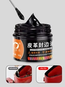 Genuine Leather Edge Oil Bag Oil Edge Repair Lost Color Patch Color Refurbishment Coloring Repair Wear And Tear Recovery Edge Leather Paint - Black - View 3