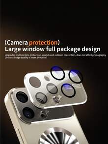 Brand New Luxury Titanium Color Phone Case, Compatible With Apple 16, 15, 14, 13, 12 And 11 Pro Max Plus Models, Supports Magnetic Wireless Charging, And Equipped With Shock-Resistant Glass Camera Lens Protection.