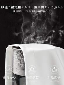 200g Pure Cotton T-Shirt 2025 Summer Ladies New Short Sleeve Pure Cotton Holiday Pattern Short Sleeve Round Neck Couple Wear Small Shirt Tops - 白色 - 查看 3