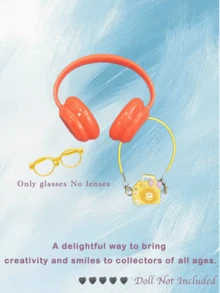 1/2/3PCS 17cm Doll Outfit Making Kit Compatible With Labubu - Adorable & Cool Styles /DIY Fashion Gift Set For Girls Kids & Friends /Cute Birthday Party Costumes, Stylish Easter Christmas Outfits (Doll Not Included) /Fun Music Festival & Summer Travel Role Play Accessories - Multicolor - View 17