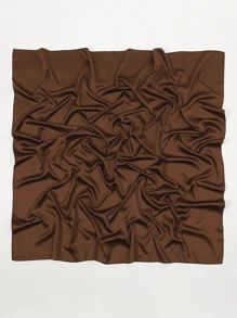 1 pieza Pañuelo cuadrado de satén suave y sólido de 110*110cm para mujer, pañuelo para la cabeza y el cuello, pañuelo de moda ideal para realzar tu look. Adecuado para la playa, al aire libre, viajes y uso diario. Un gran regalo para el Día de San Valentín, el Día de la Madre, Acción de Gracias, Navidad para familiares, hermanas, amigos y madres.