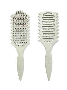 Cepillo definidor de rizos, cepillo para cabello rizado para rizos, ondas y espirales, definir, dar volumen, desenredar rizos de mujeres y niñas, reduce el tirón y el frizz del cabello