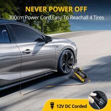 CARSUN Carsun Tire Inflator Portable Air Compressor Tire Air Pump For Car Tires - Car Accessories, 150PSI 12V DC Auto Pump With Digital Pressure Gauge, Emergency LED Light For Bicycle, Balloons, Car Stuff